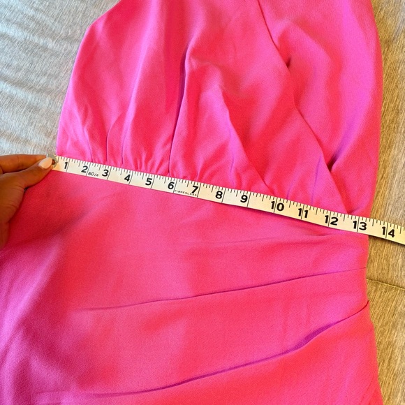 NWOT Vestique Pink Tulip Skirt Open Back Halter Dress - Picture 7 of 10